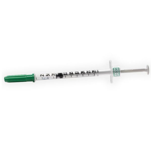 U-500 Insulin Syringe with Ultra-Fine Needle - Sterile 500/Case