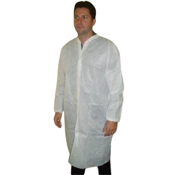 Laboratory Coats, Back Slit, Straight Sleeve, White