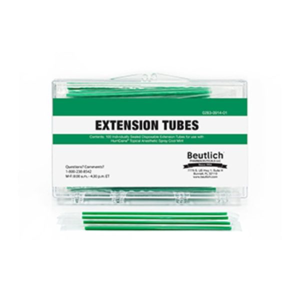 Individually Wrapped Disposable Extension Tubes, Green