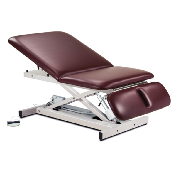 Extra Wide Bariatric Power Exam Table with Adjustable Backrest and Drop Section - Image 3