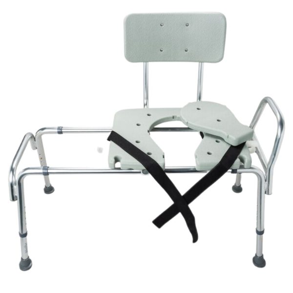 DMI Heavy Duty Sliding Transfer Bench With Cut Out Seat - Image 2