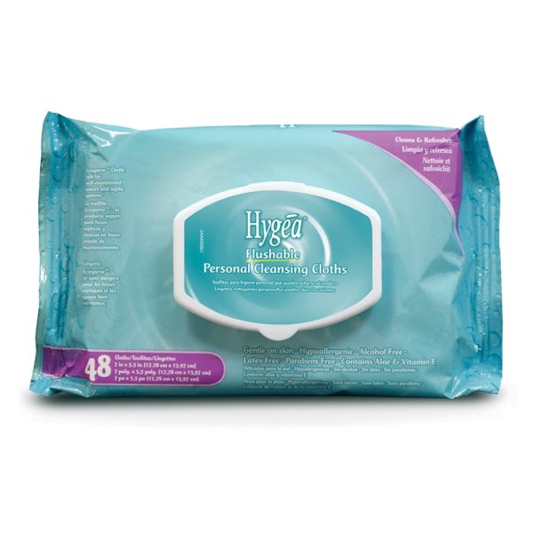 Hygea Flushable Personal Cleansing Cloths