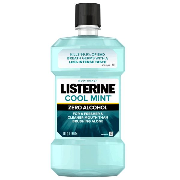 Listerine Zero Mouthwash, Clean Mint, 1.5ltr