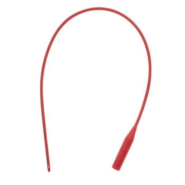 Red Rubber Latex Urethral Catheter