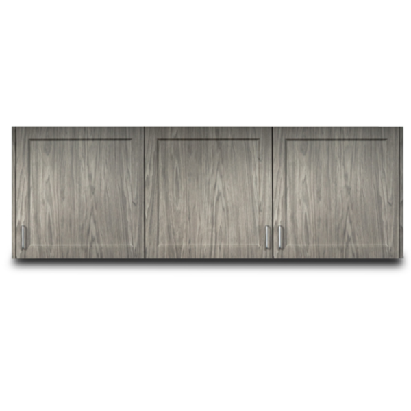 Fashion Finish 72" Wall Cabinet with 3 Doors - Image 2