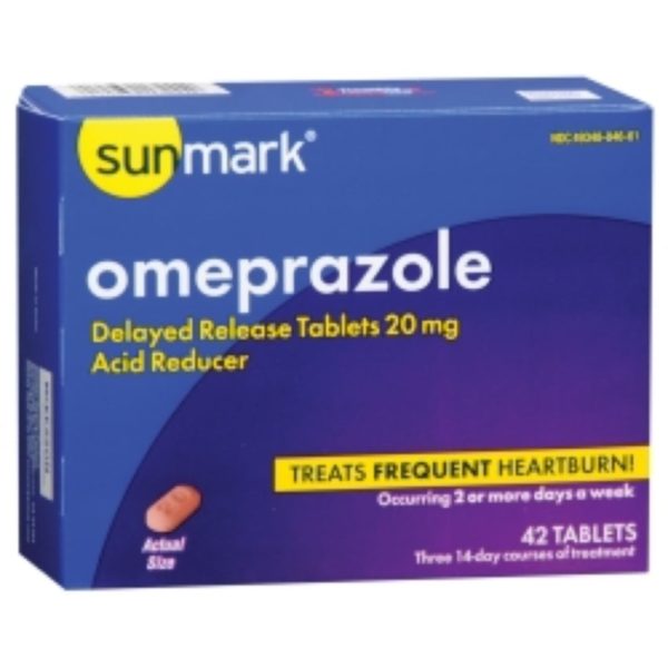 Sunmark Omeprazole Tablet, 20 mg