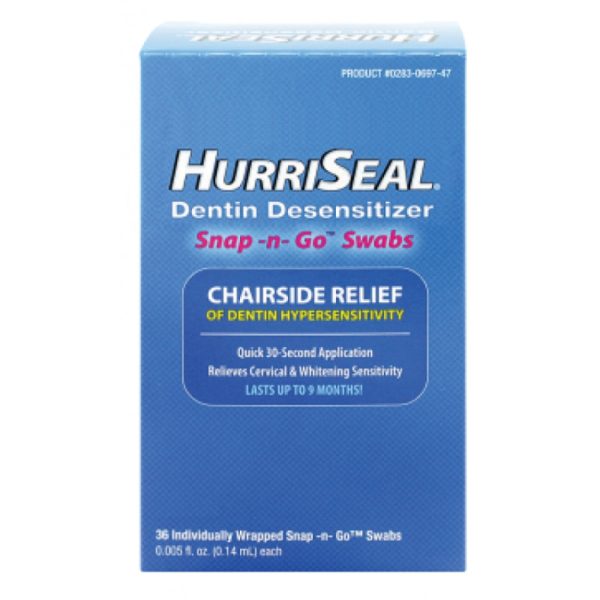 HurriSeal Dentin Desensitizer, Snap -n- Go Swabs, .14mL