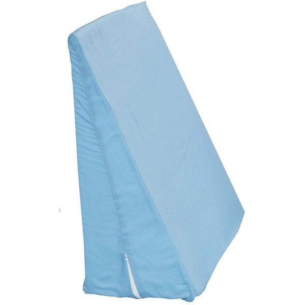 Blue Hermell Foam Bed Wedge with Cover, 24" x 24" x 7 1/2"