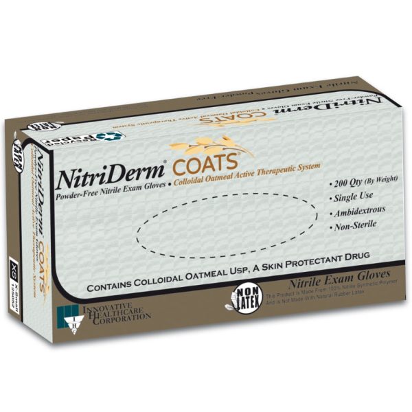 NitriDerm Coats Nitrile Exam Glove, Small