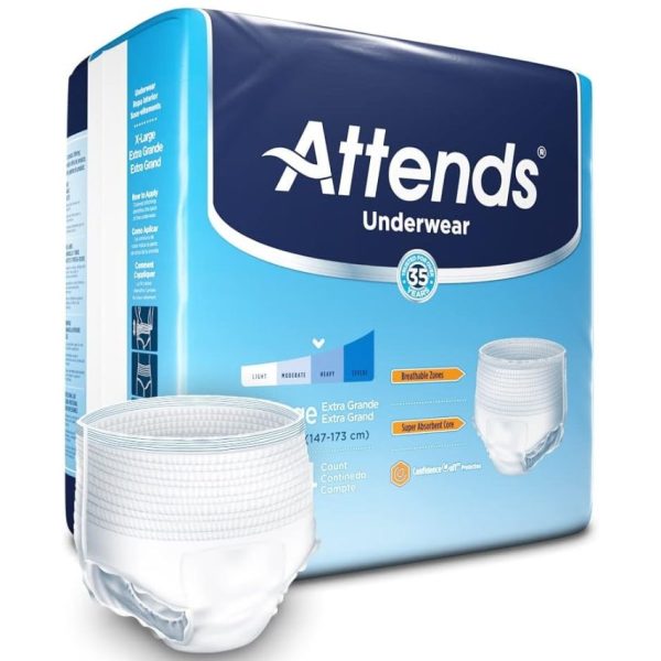 Disposable Underwear Pull On with Tear Away Seams, X-Large - Image 2