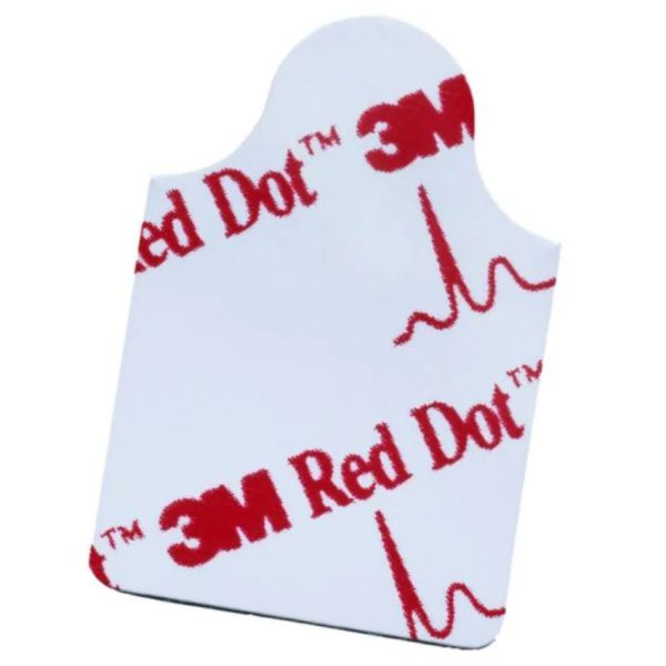 Red Dot Resting EKG Electrodes