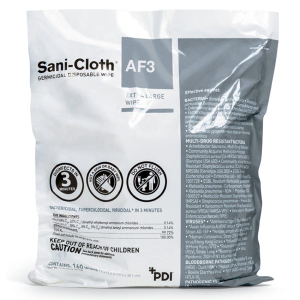 Sani-Cloth AF3 Germicidal Disposable Wipes, Pail Refill