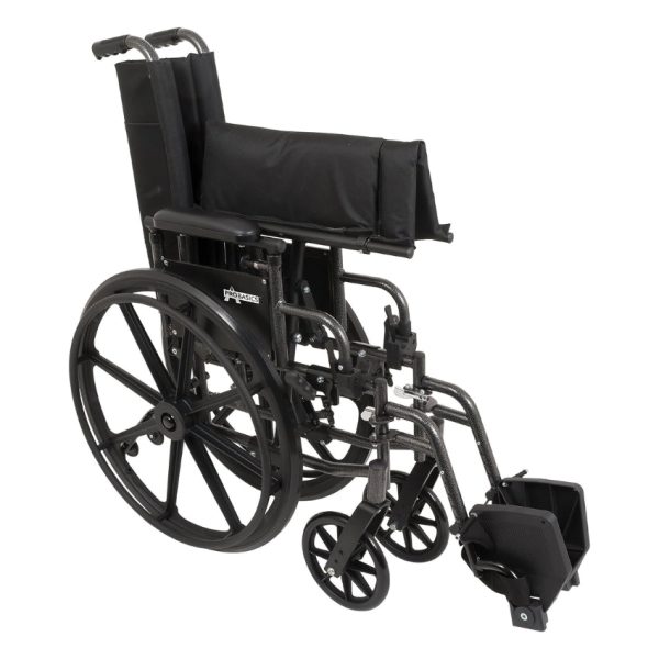 Silver Steel K4-Lite Wheelchair, 20" x 16" - Image 3