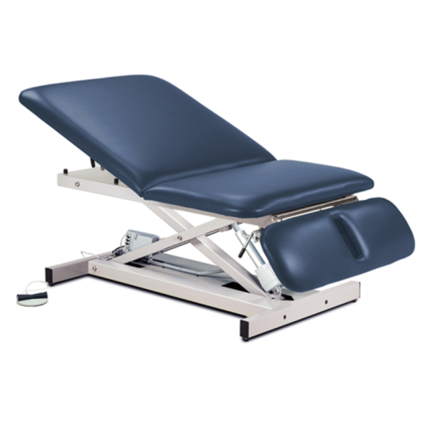 Extra Wide Bariatric Power Exam Table with Adjustable Backrest and Drop Section - Image 7