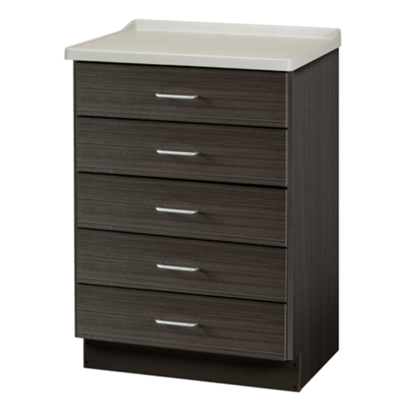 Fashion Finish, Molded Top Treatment Cabinet with 5 Drawers - Image 3