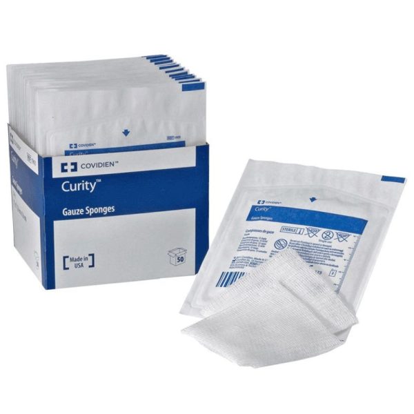 USP Type VII Gauze Sponge - 4 in x 4 in, 8 ply