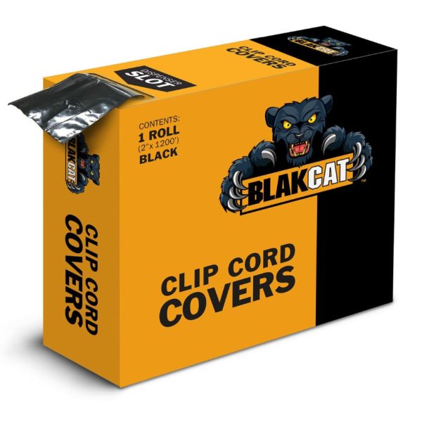 Unipack BlakCat Clip Cord Covers, 2" x 1200' - Image 2