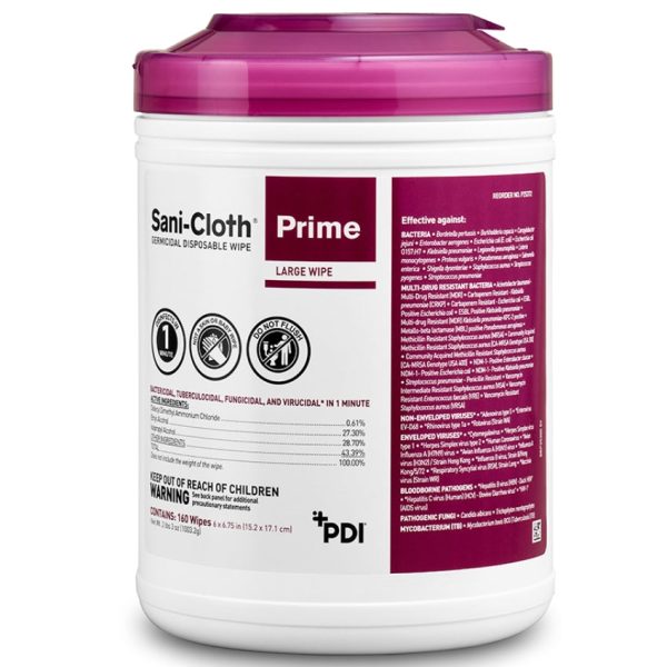 Sani-Cloth Prime Germicidal Disinfectant Wipes and Spray