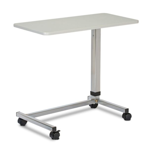 U-Base, Over Bed Table, Gray laminate top