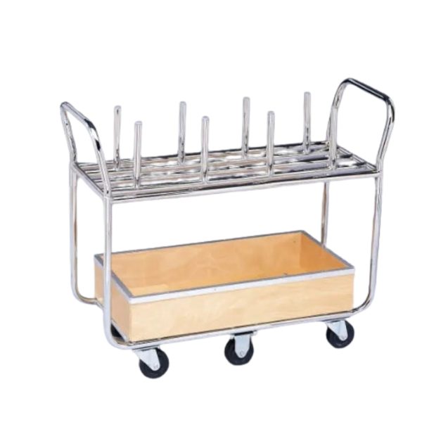 Heavy Duty Weight Cart with Storage Compartments