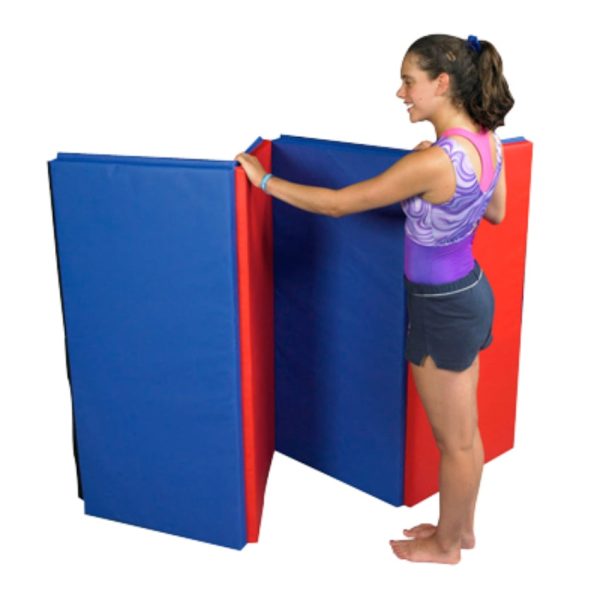 Accordion-Fold Exercise Mats with Alternating Colors